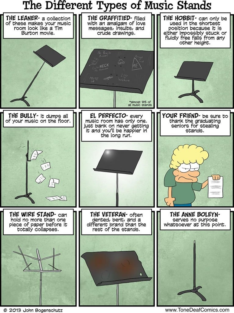 music stands