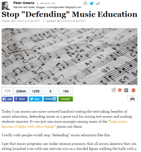 huffington music education