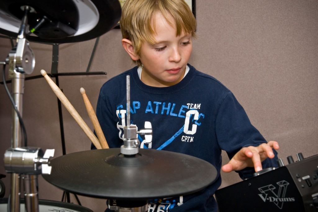 young drummer