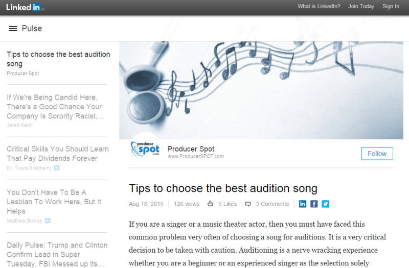 The Difference between a Good and a Great Audition The Perfect Song Merriam Music Toronto