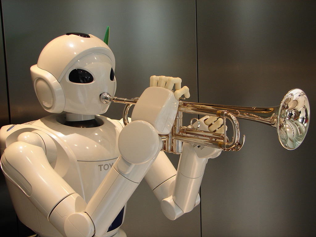 robot trumpet