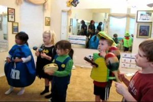 children playing different musical instrument