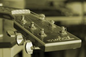 headstock of a guitar