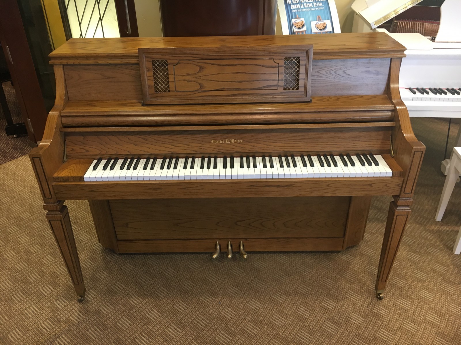 Charles walter store upright piano