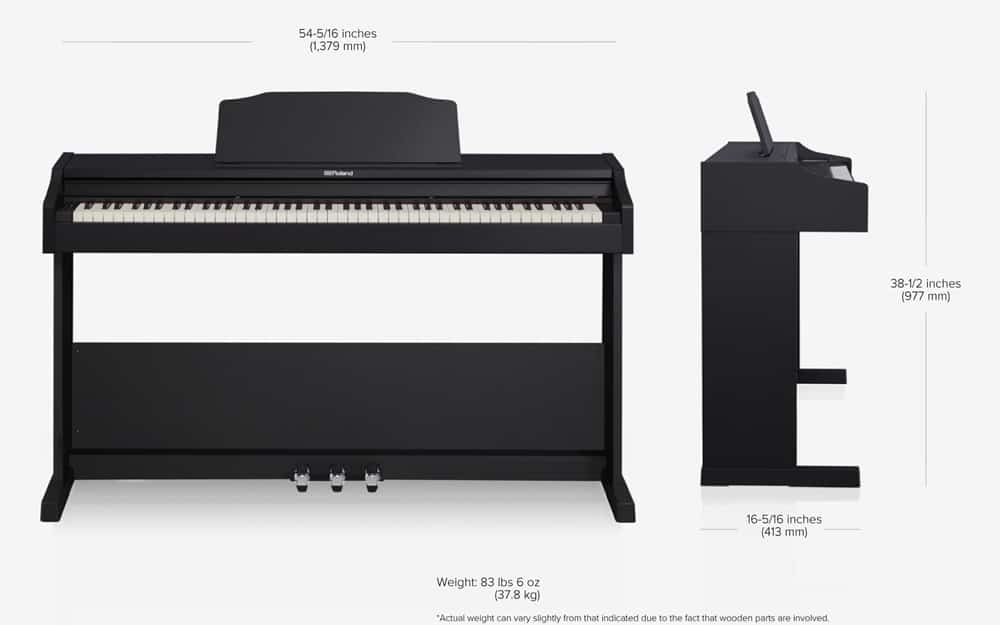 Roland RP102 Digital Piano Black w/ Stand (ROLRP102BK)