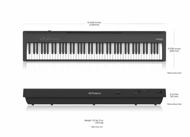 Roland FP-30 Dimensions