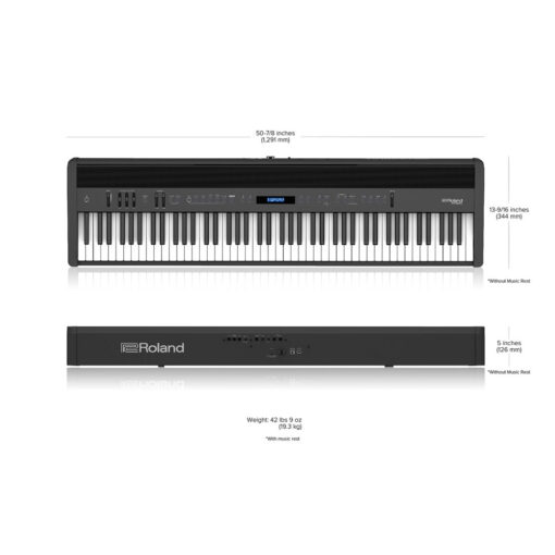 Roland FP-60X Size