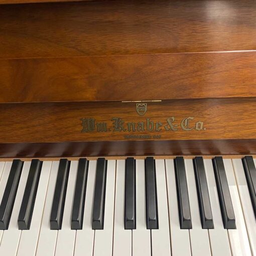 Used Knabe KV142 SW Upright Piano Front Name