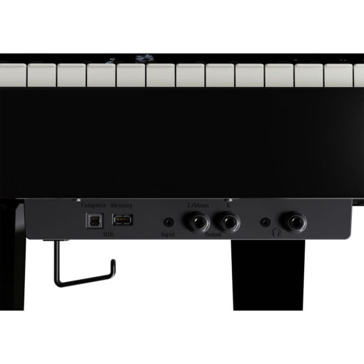 Image of the audio ports and jacks on the Roland GP-6 Digital Grand Piano