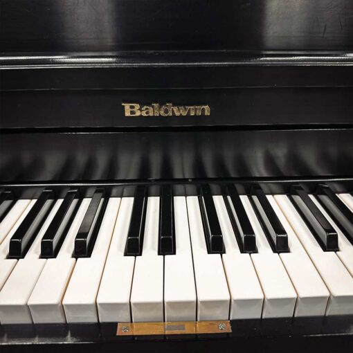 Used Baldwin 243 Upright Piano in Satin Ebony Logo