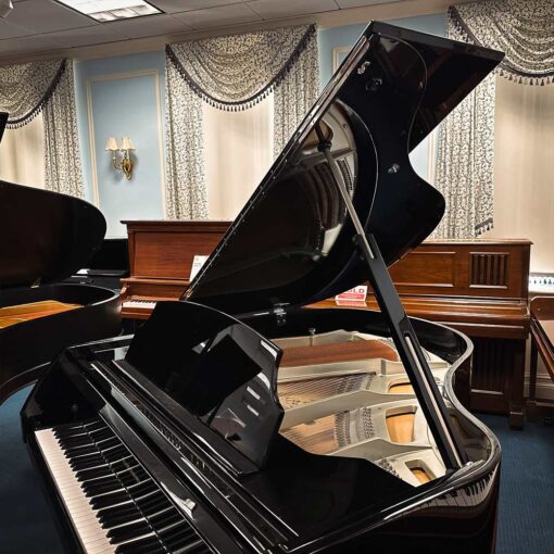 Used Baldwin BH152M Grand Piano in Polished Ebony Side Back