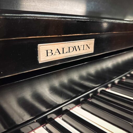 Used Baldwin Hamilton Upright Piano in Satin Ebony Logo