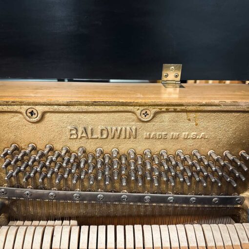 Used Baldwin Hamilton Upright Piano in Satin Ebony Logo Inside