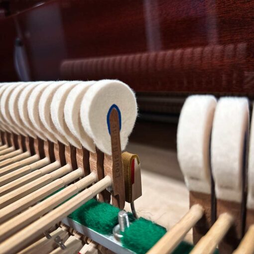 Used Heintzman Grand in Polished Mahogany Hammers Detailed View