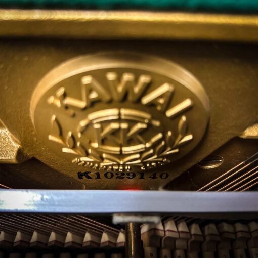 Used Kawai CE7 Polished Ebony Upright Piano Logo Inner