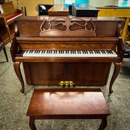 Used Kohler & Campbell KC244F Cherry Satin Upright Piano