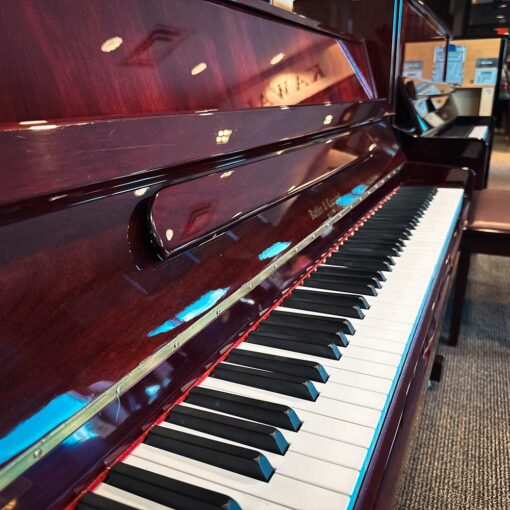 Used Kohler and Campbell Upright Piano in Polished Cherry Keyboard