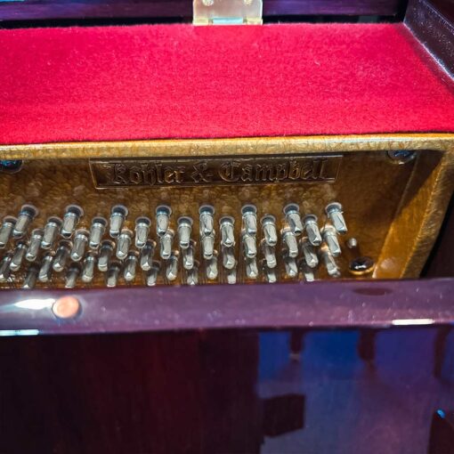 Used Kohler and Campbell Upright Piano in Polished Cherry Logo Inside