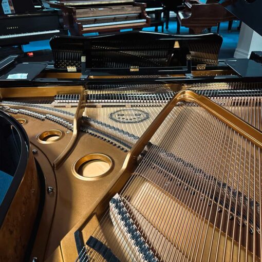 Used Perzina GBT175 Grand Piano in Polished Ebony Inner Back