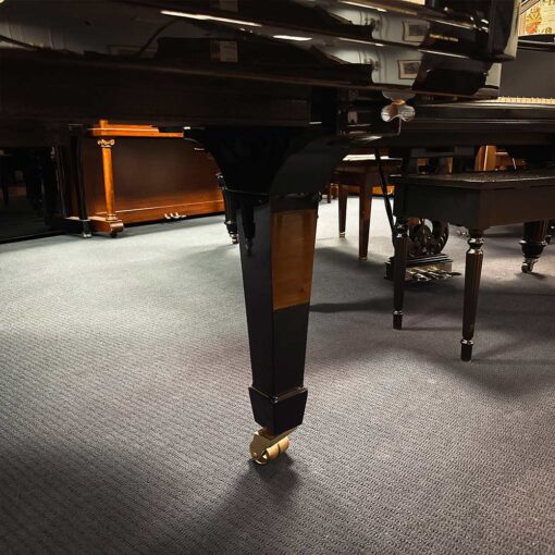 Used Perzina GBT175 Grand Piano in Polished Ebony Leg Detail Right