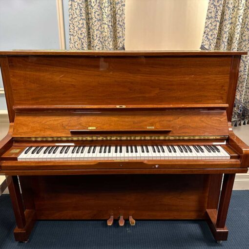 Used Samick SU131 Upright Piano in Polished Walnut Front