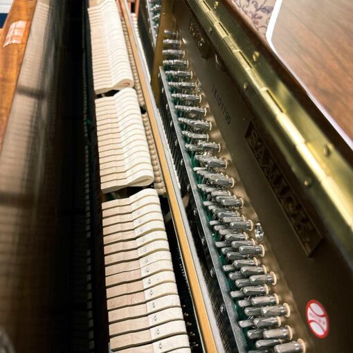 Used Samick SU131 Upright Piano in Polished Walnut Hammers