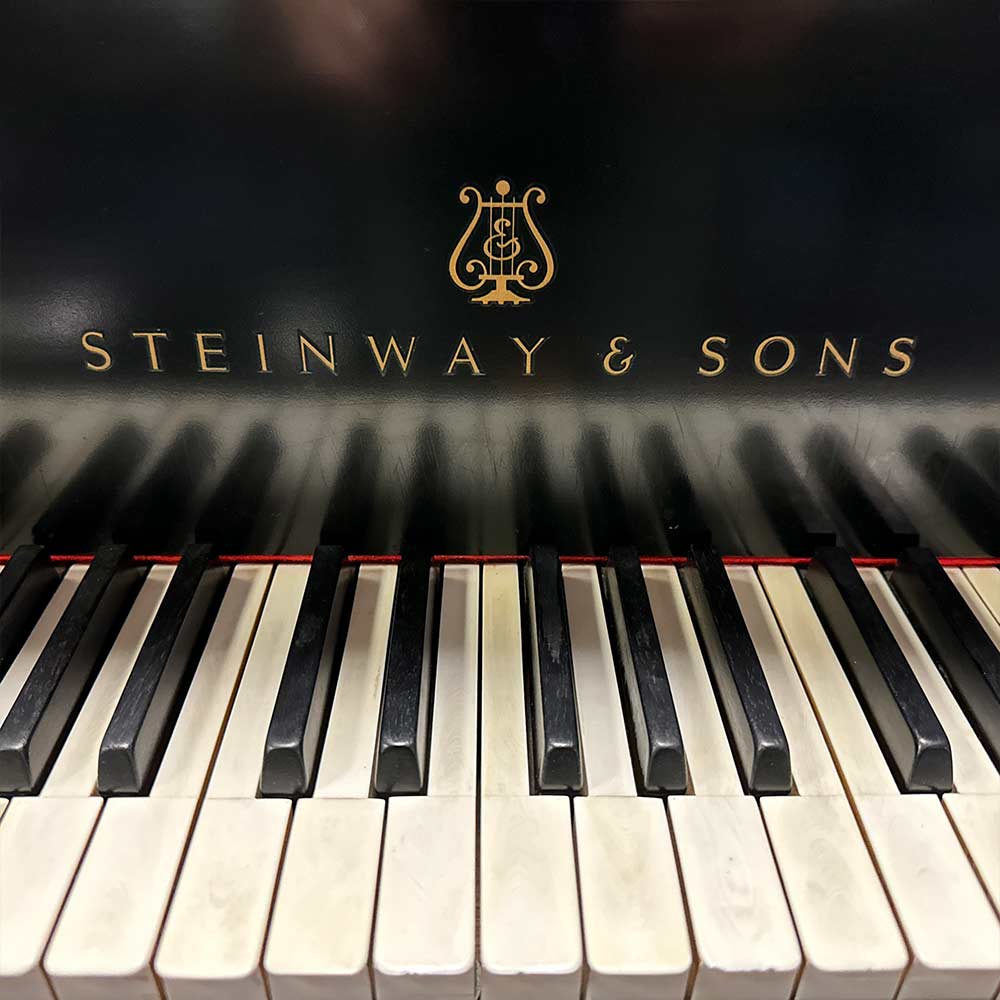 Used Steinway A Grand Piano in Satin Ebony Logo