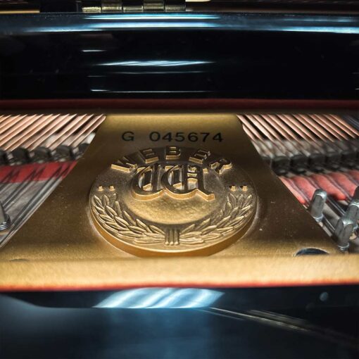 Used Weber WG50 Grand Piano in Polished Ebony Inner Badge