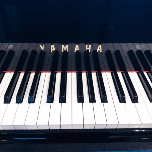 Used Yamaha C1 Grand Piano in Polished Ebony With Player Logo