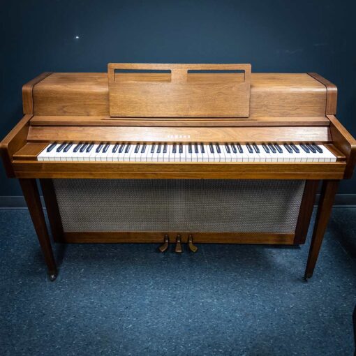 Used Yamaha Spinet Upright Piano in Satin Walnut