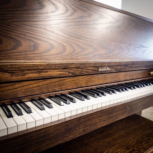 Used Baldwin 243 Upright Piano in Satin Oak5