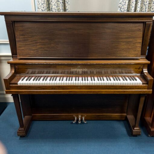 Used Heintzman O Satin Mahogany Upright Piano 1