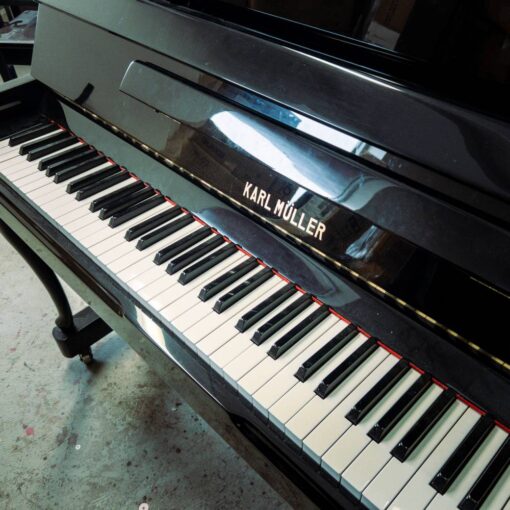 Used Karl Muller Upright Piano in Polished Ebony 3