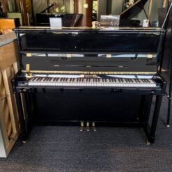 Used Perzina GP122 Upright Piano in Polished Ebony 1