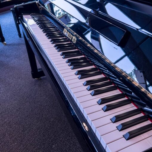 Used Perzina GP122 Upright Piano in Polished Ebony 2