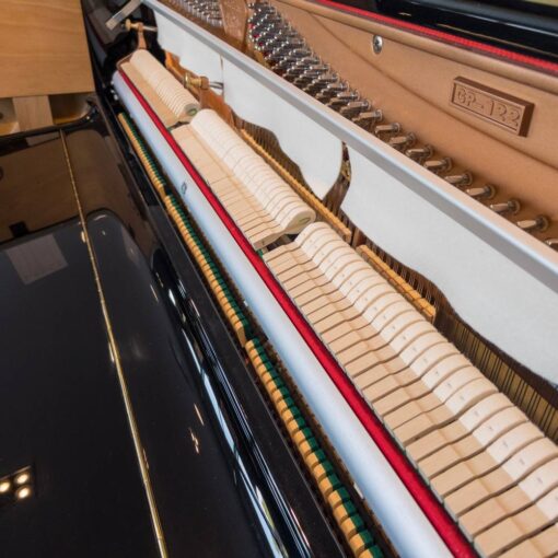 Used Perzina GP122 Upright Piano in Polished Ebony 4