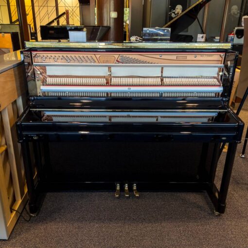 Used Perzina GP122 Upright Piano in Polished Ebony 5