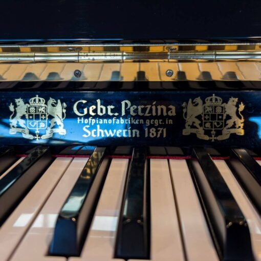 Used Perzina GP122 Upright Piano in Polished Ebony 6