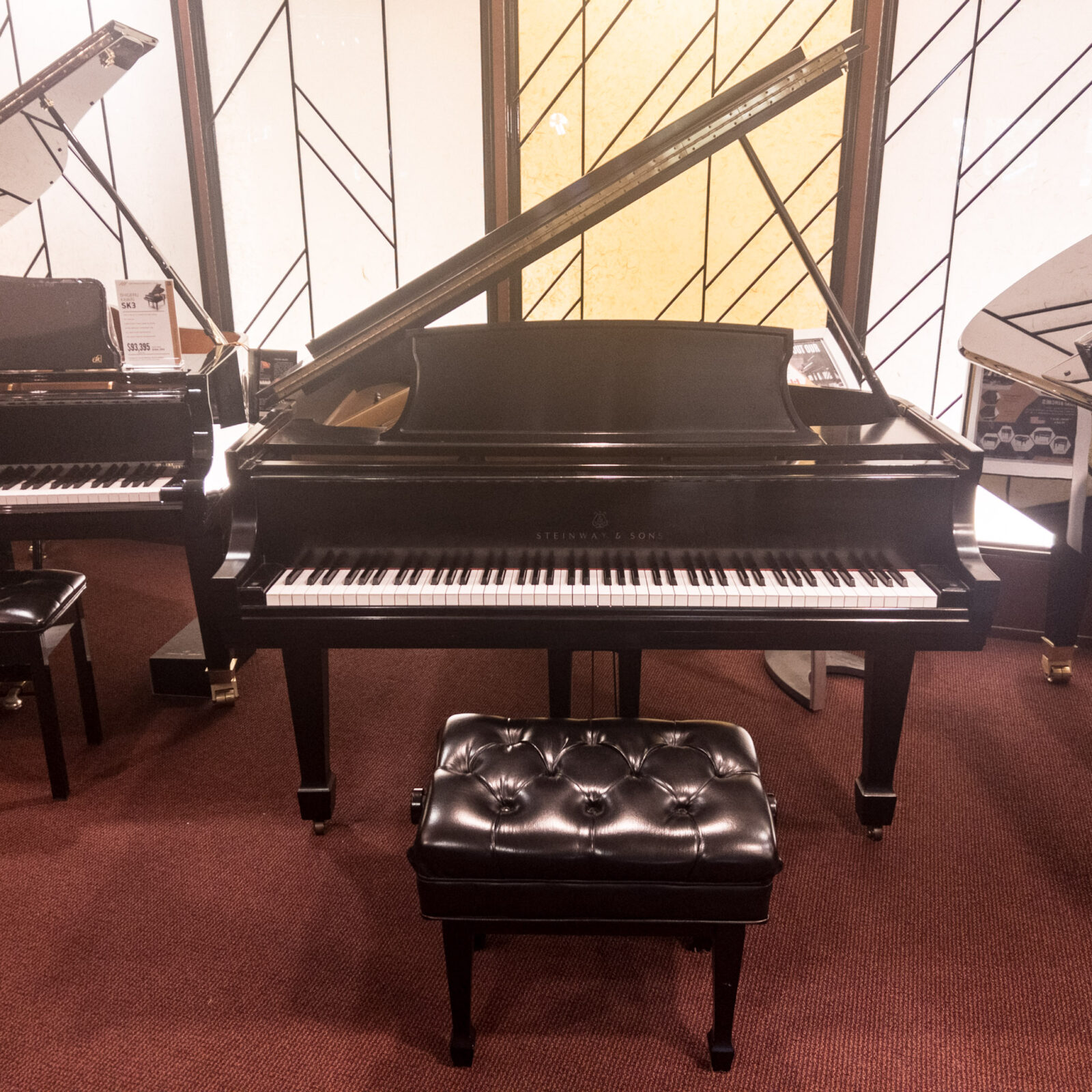 Used Steinway L Grand Piano in Satin Ebony