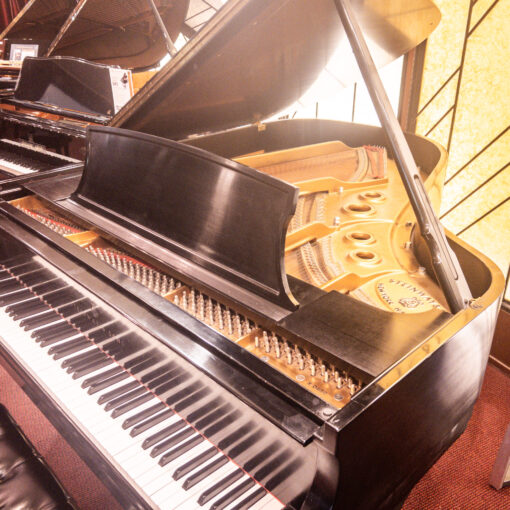 Used Steinway L Grand Piano in Satin Ebony right view