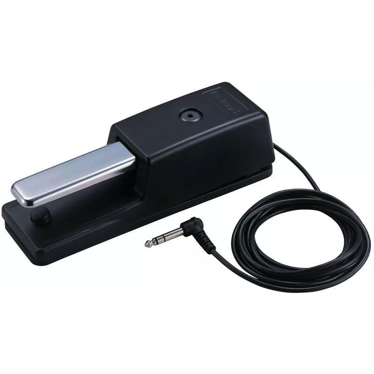 Image of a Roland DP-10 Sustain pedal with cable coiled up.