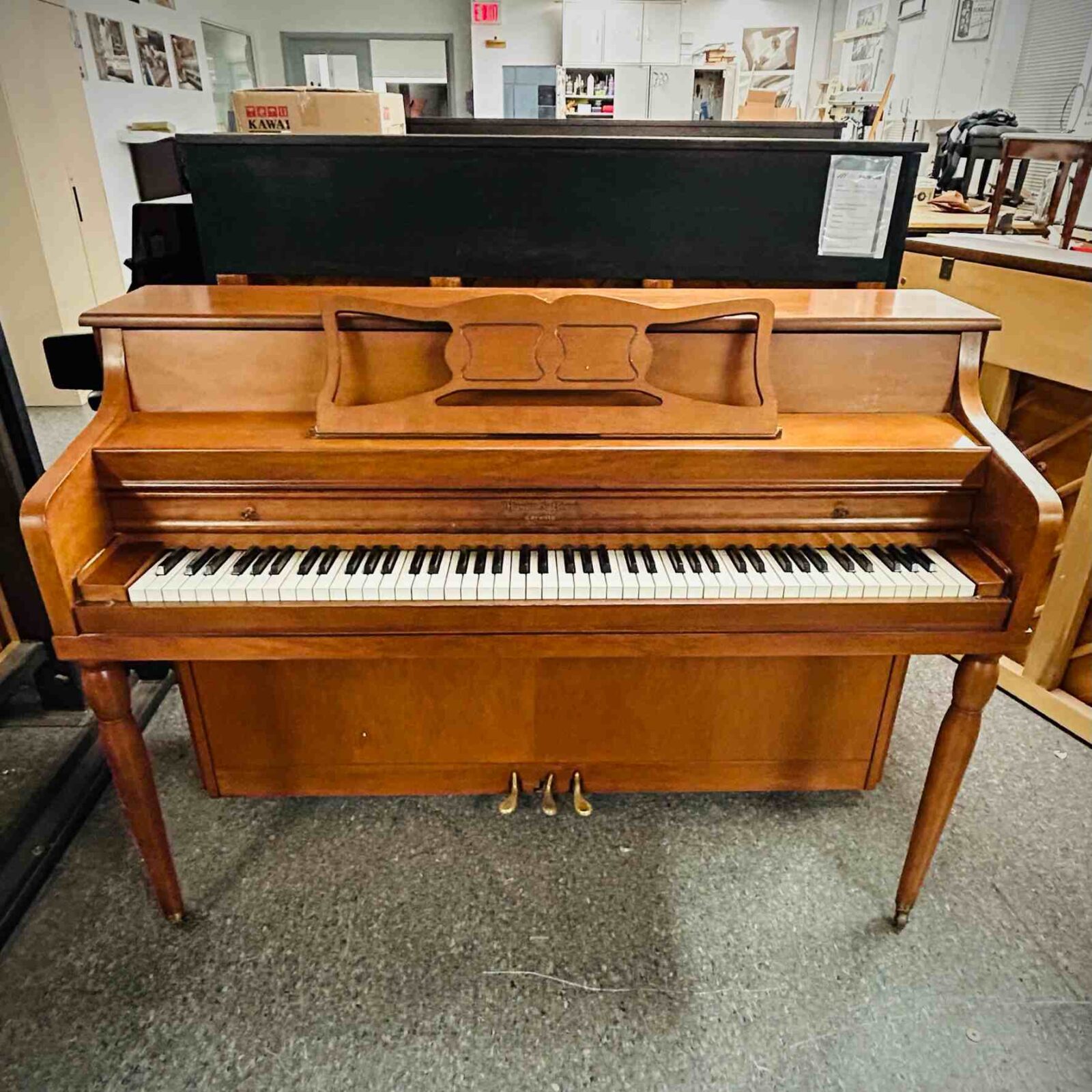 Mason and Risch Upright Piano Front Angle