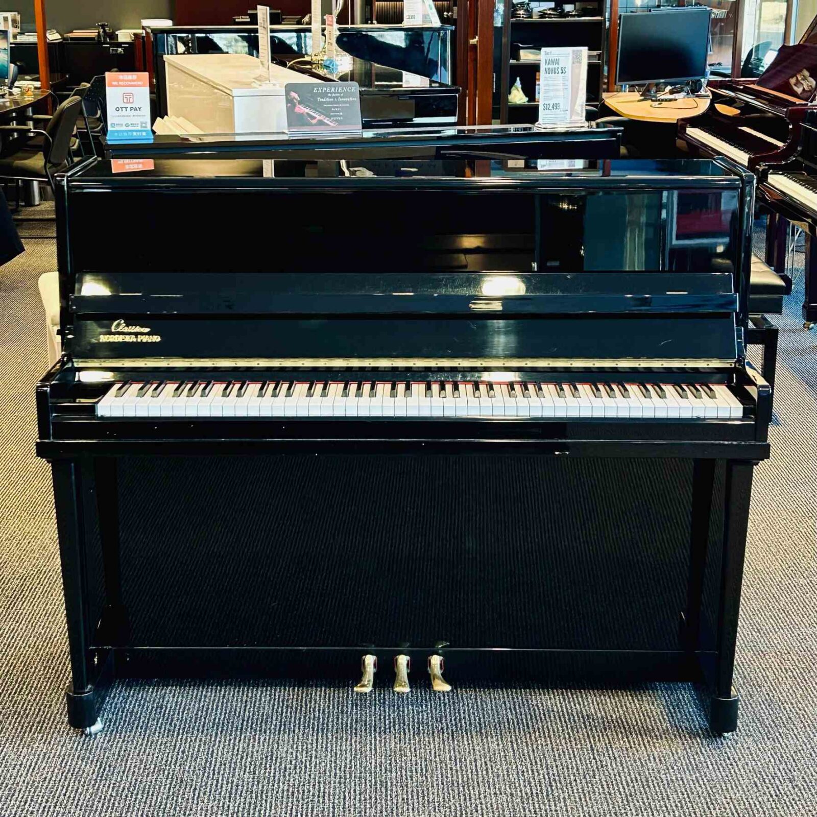 Nordiska Classica Upright Piano Front Angle