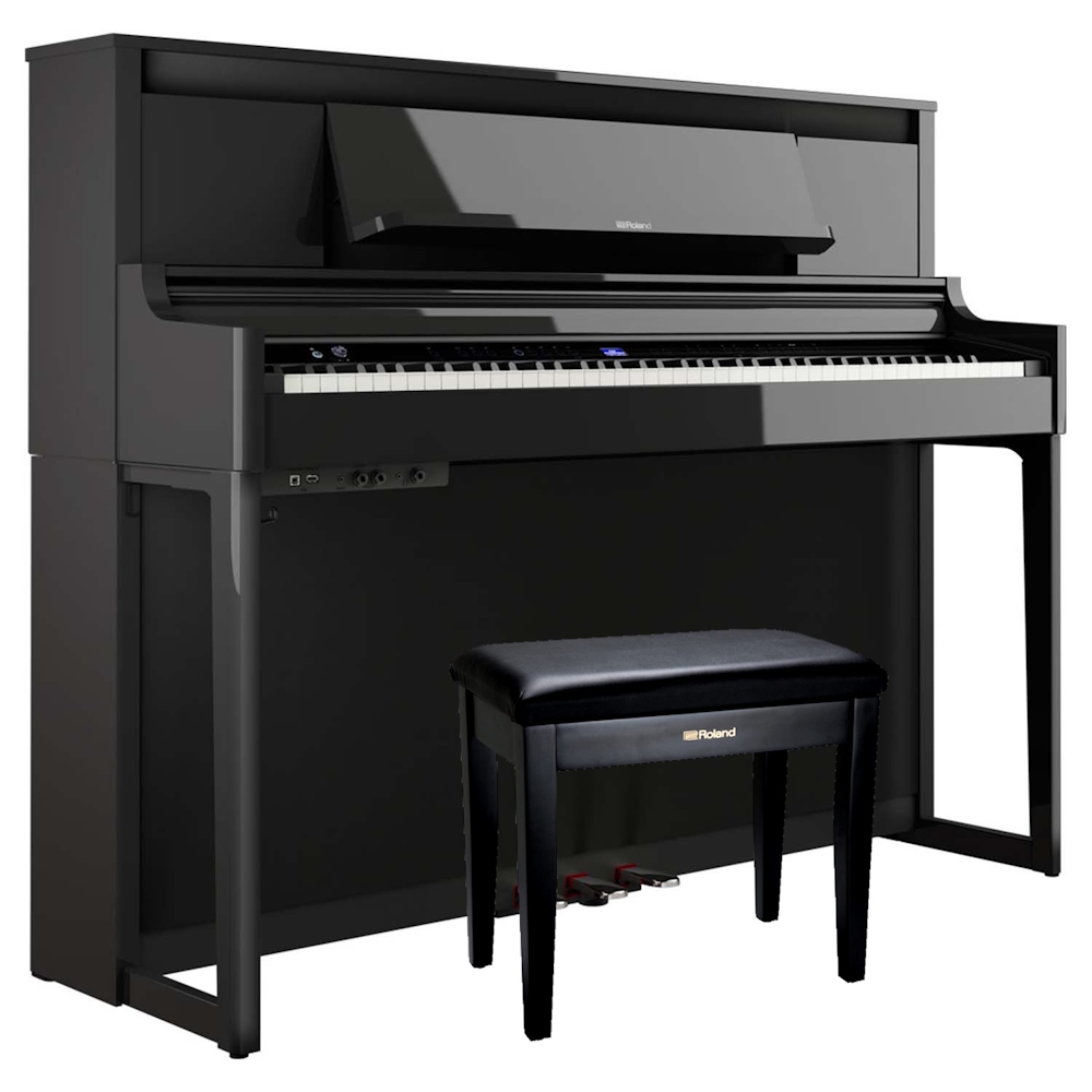 Roland LX6 Polished Ebony with Bench