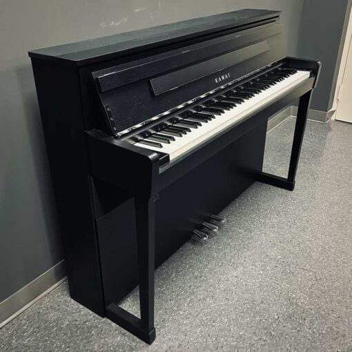 Kawai CA99 Black Satin Left Angle