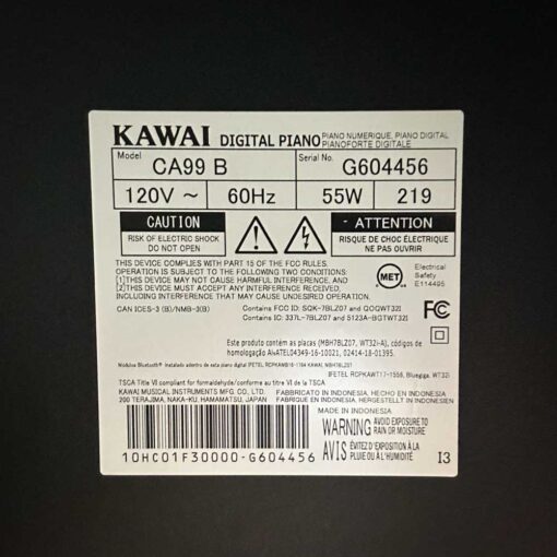 Kawai CA99 Black Satin Serial