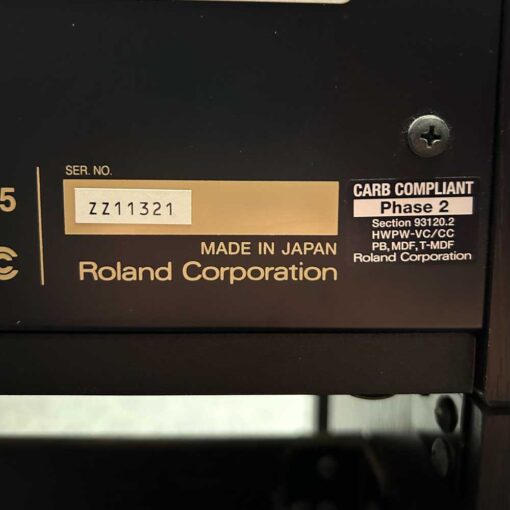 Roland HP302 Digital Piano Serial Number