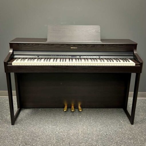 Roland HP702 in Dark Rosewood Front Angle