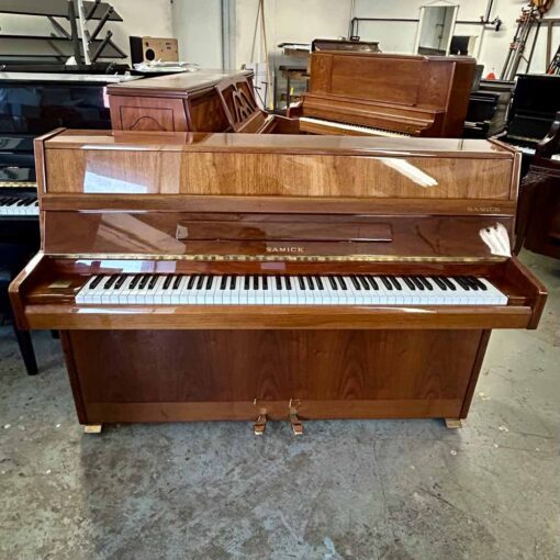 Samick SU105 Upright Piano Front Angle