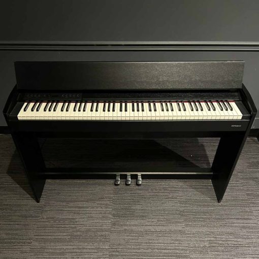 Roland F701 in Contemporary Black Front Angle